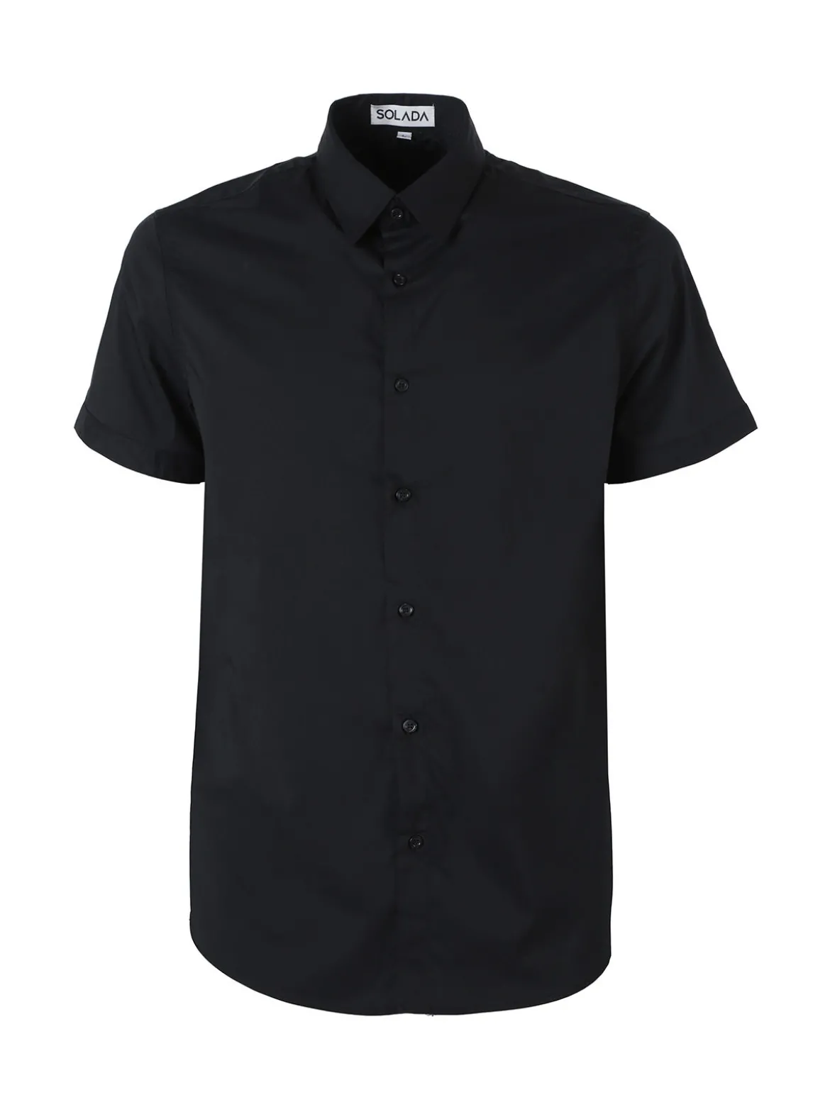 Solada Camicia da uomo a maniche corte - nero