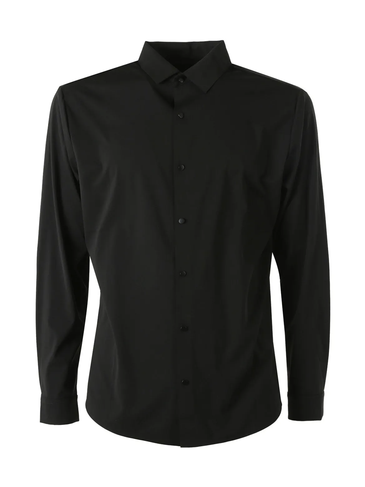 Solada Camicia da uomo elasticizzata a maniche lunghe - nero