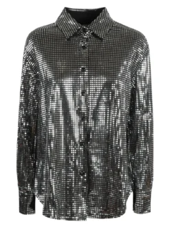 Solada Camicia donna a maniche lunghe con lustrini