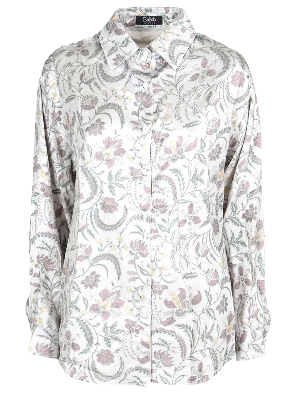 Solada Camicia donna a maniche lunghe con stampa disegni