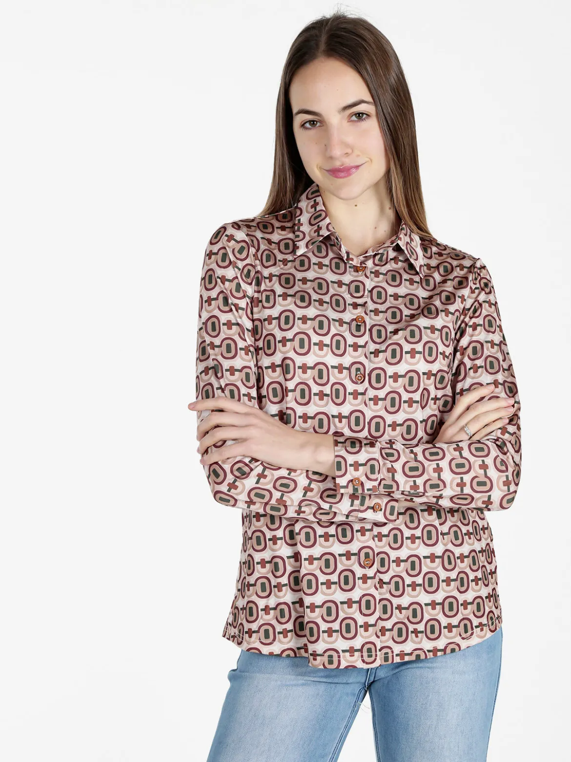 Solada Camicia donna a maniche lunghe con stampe