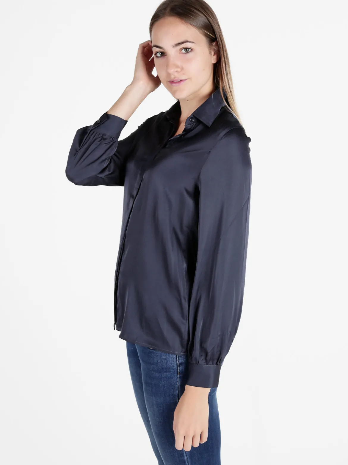 Solada Camicia donna a maniche lunghe effetto raso