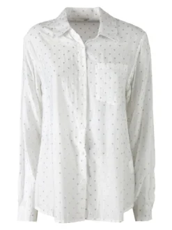 Solada Camicia donna a pois con taschino - bianco