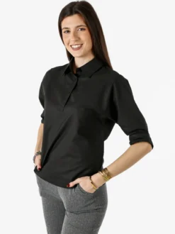 Solada Camicia donna con maniche a 3/4 - nero