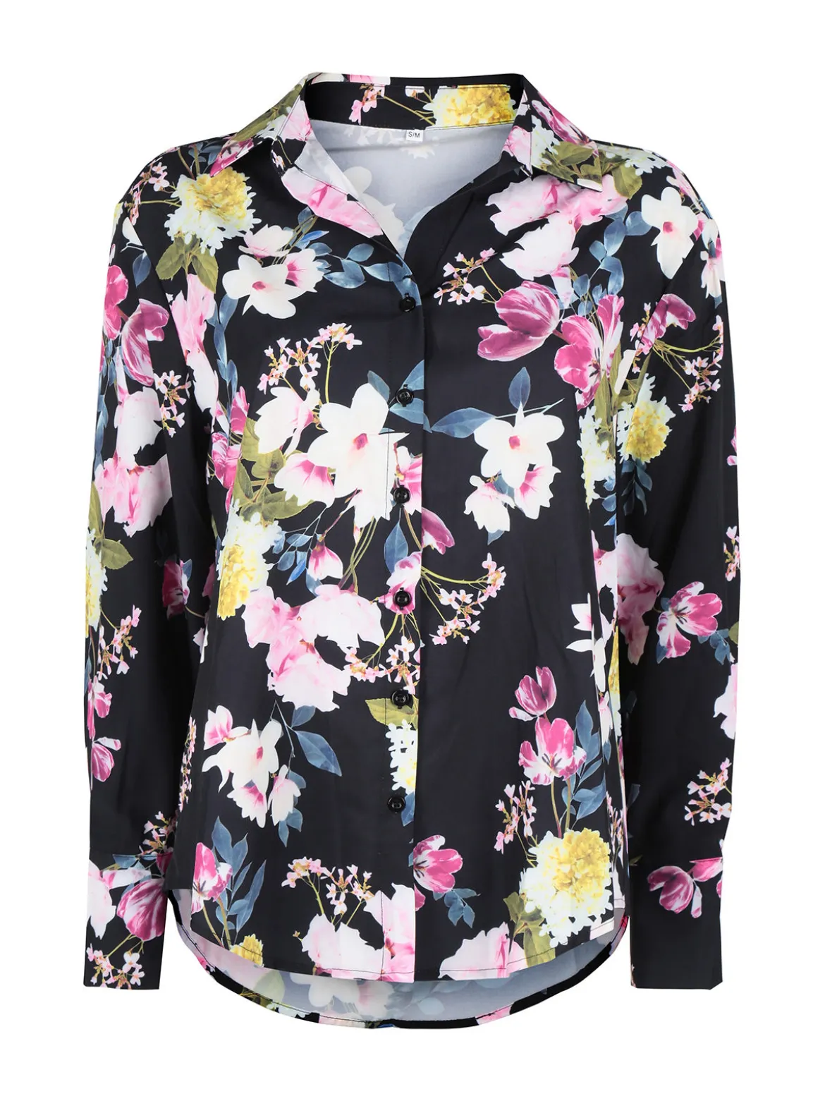 Solada Camicia donna fiorata a maniche lunghe