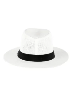 Solada Cappello panama di carta con nastro