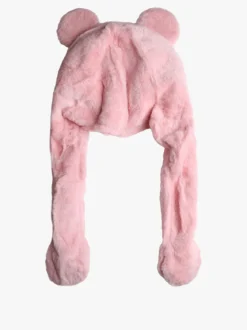 Solada Cappello peloso con orecchie - rosa