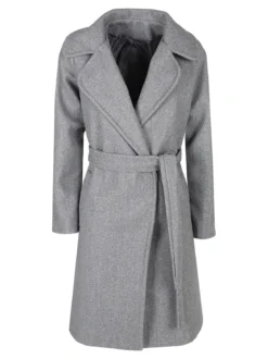 Solada Cappotto donna con cintura e bottoni a doppiopetto