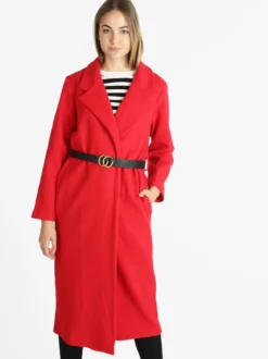 Solada Cappotto lungo classico donna con cintura