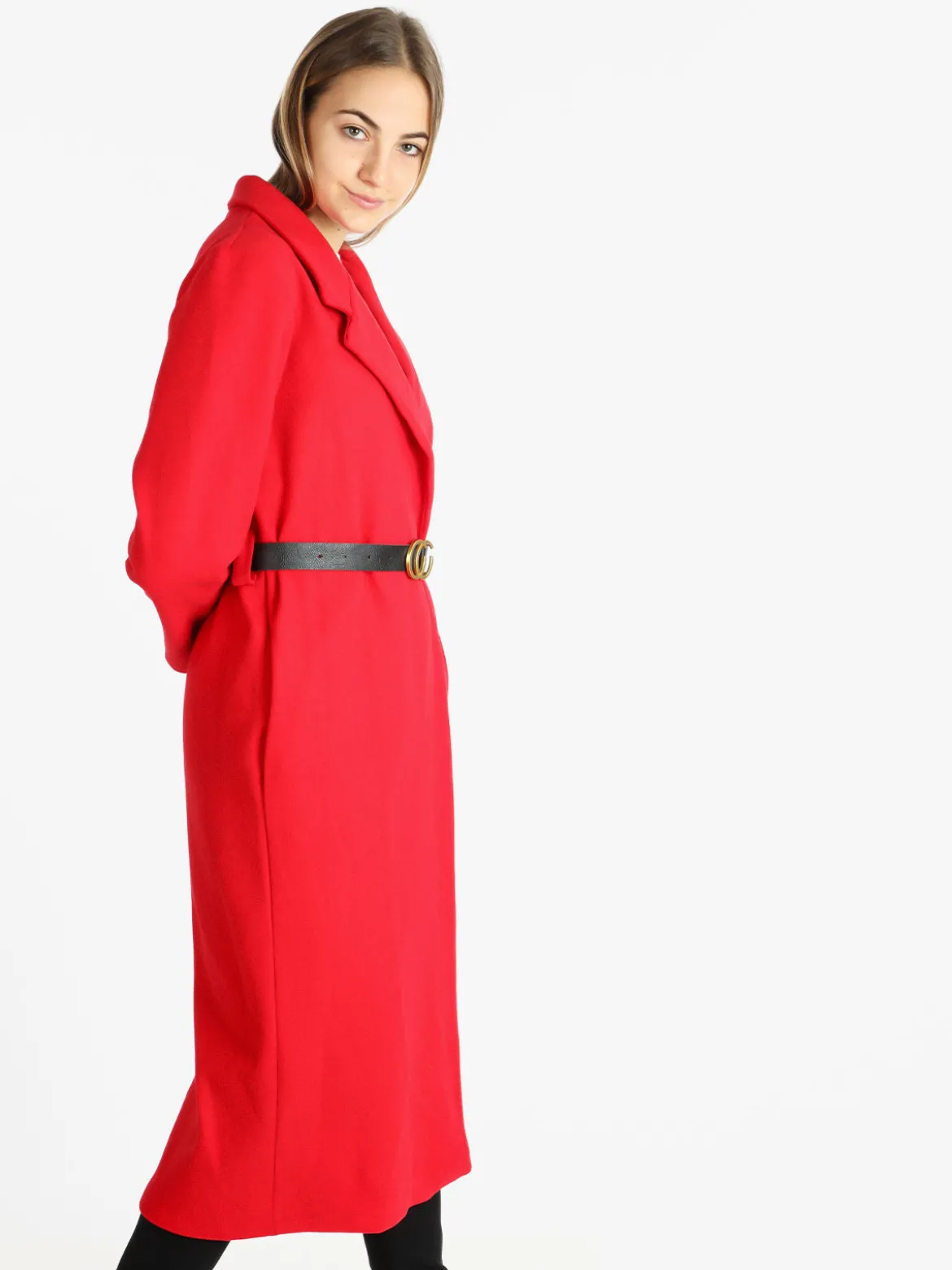 Solada Cappotto lungo classico donna con cintura