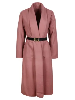 Solada Cappotto lungo da donna aperto con cintura