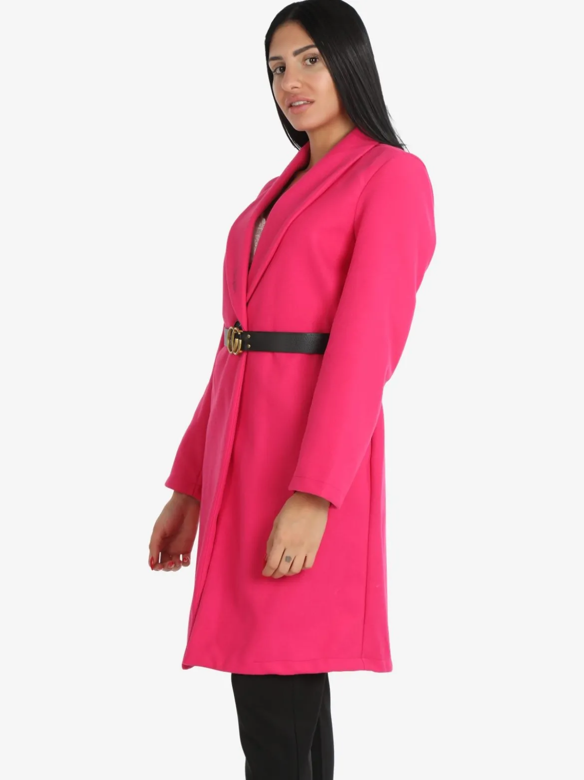 Solada Cappotto lungo donna con cintura