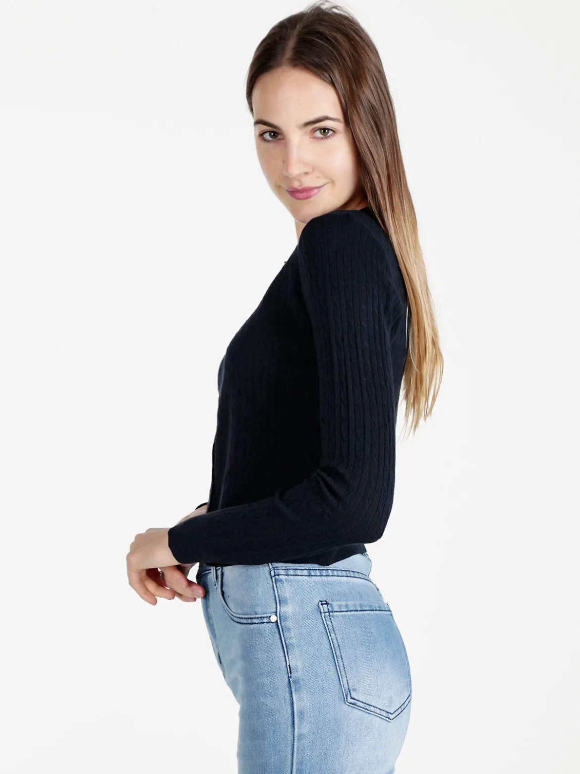Solada Cardigan donna a trecce con bottoni
