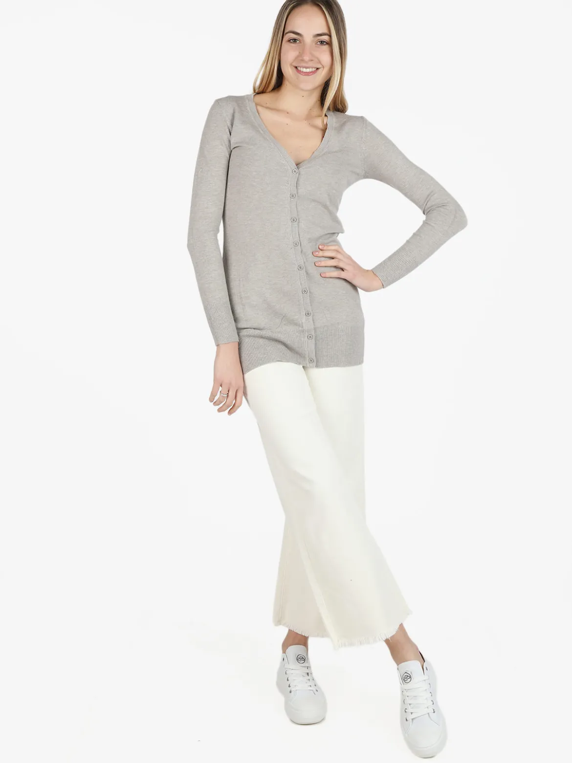 Solada Cardigan donna in maglia con bottoni