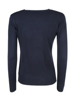 Solada Cardigan donna in maglia con bottoni - blu scuro