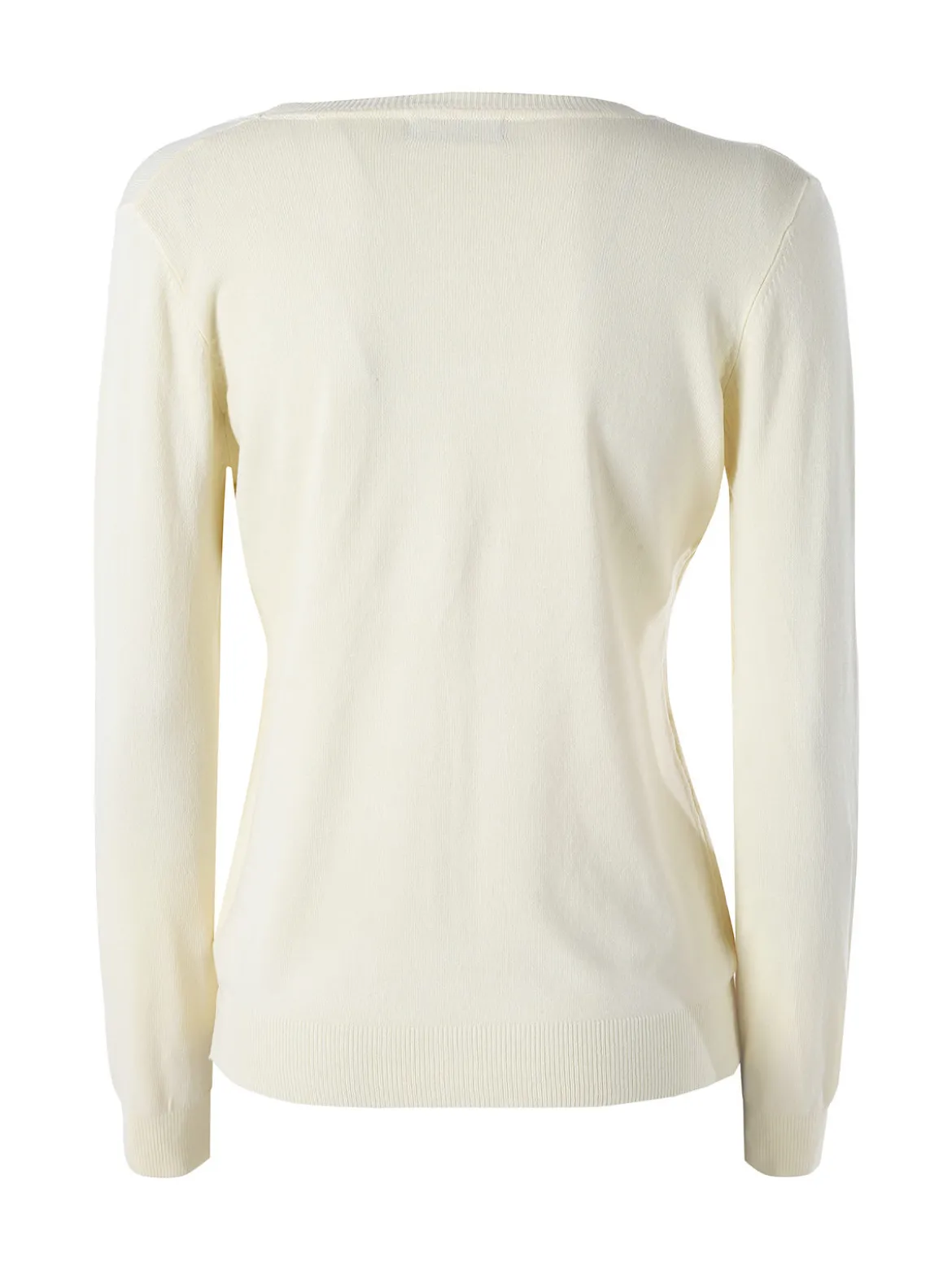 Solada Cardigan donna in maglia con bottoni - giallo