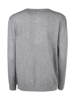 Solada Cardigan girocollo da donna in maglia - grigio