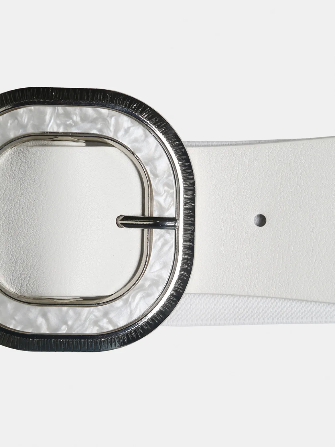 Solada Cintura elastica da donna con fibbia - bianco