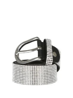 Solada Cintura larga con strass - nero