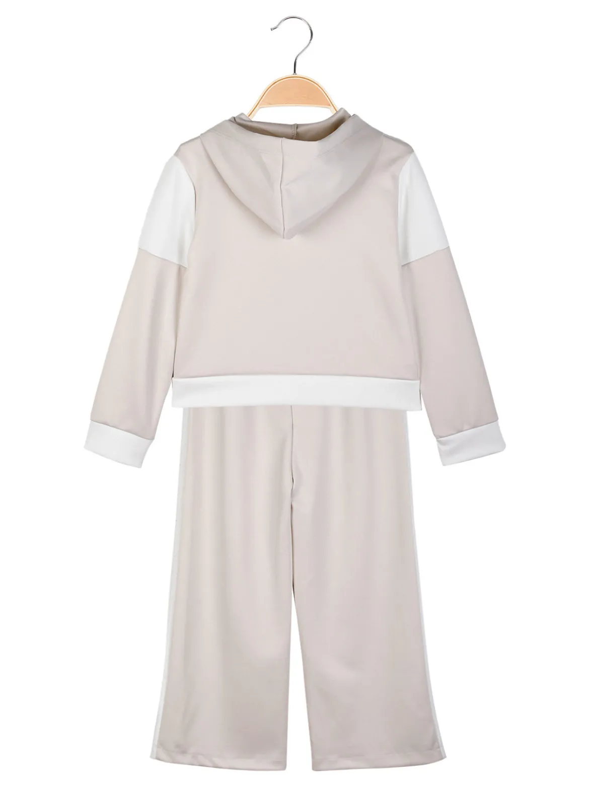 Solada Completo 2 pezzi da bambina con cappuccio e zip