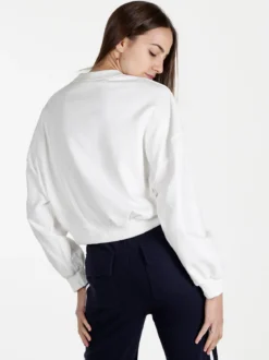 Solada Felpa cropped da donna oversize