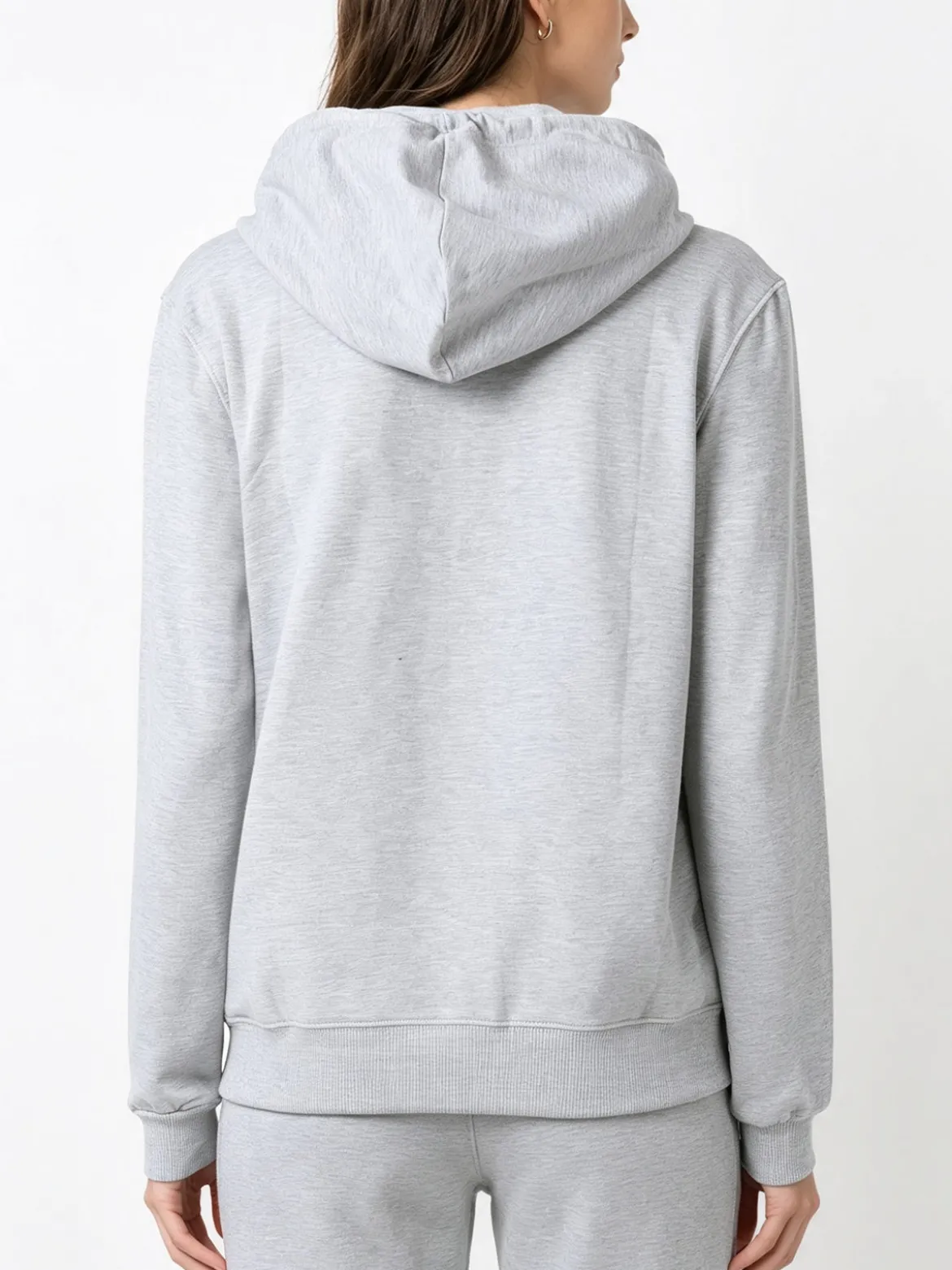 Solada Felpa da donna con cappuccio e zip intera - grigio