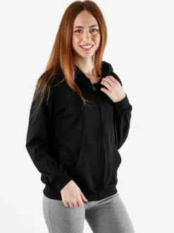 Solada Felpa donna con cappuccio e zip - nero