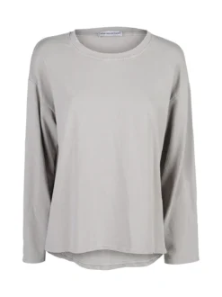 Solada Felpa donna leggera oversize girocollo - perla