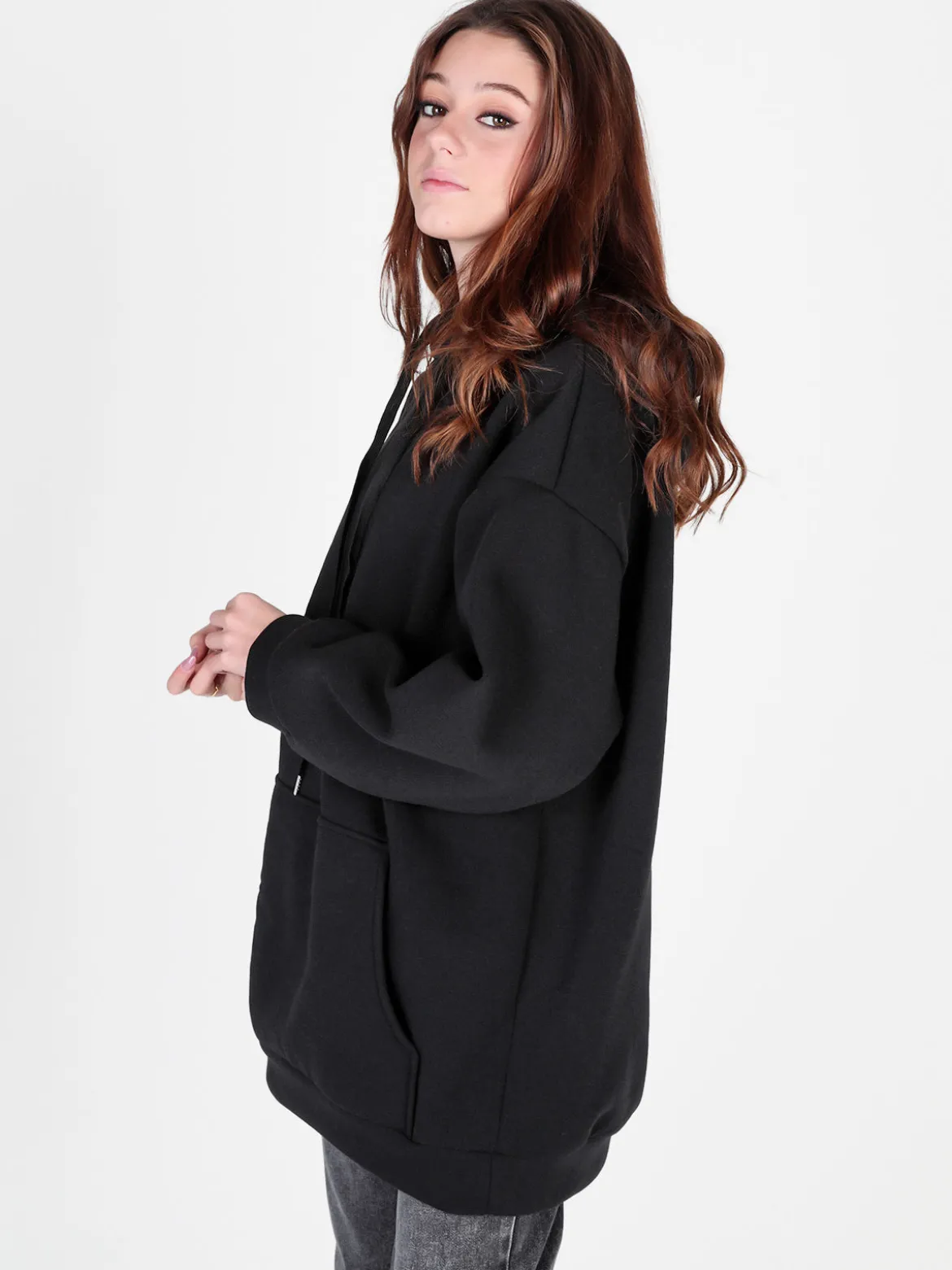 Solada Felpa donna oversize con cappuccio