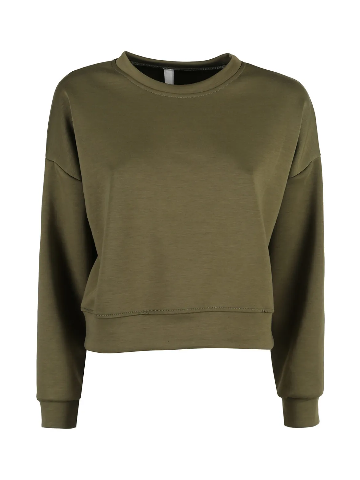 Solada Felpa donna oversize girocollo - militare
