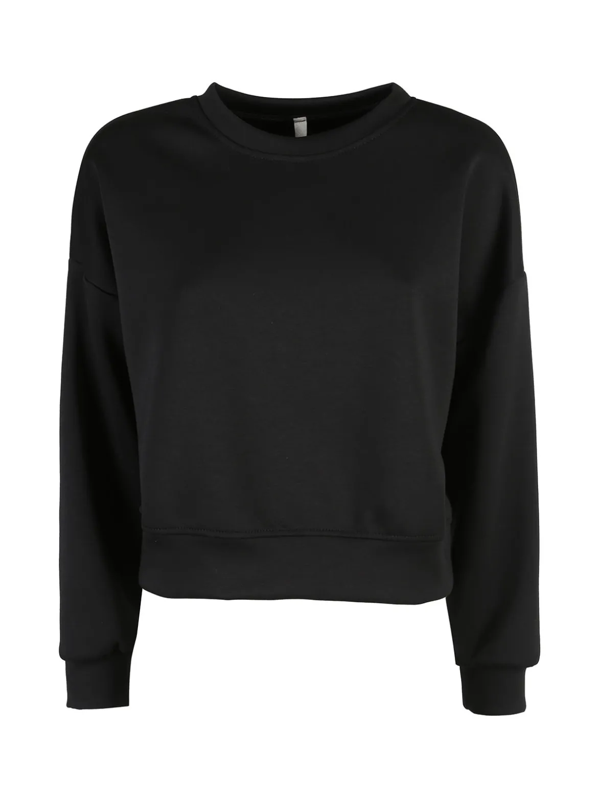 Solada Felpa donna oversize girocollo - nero