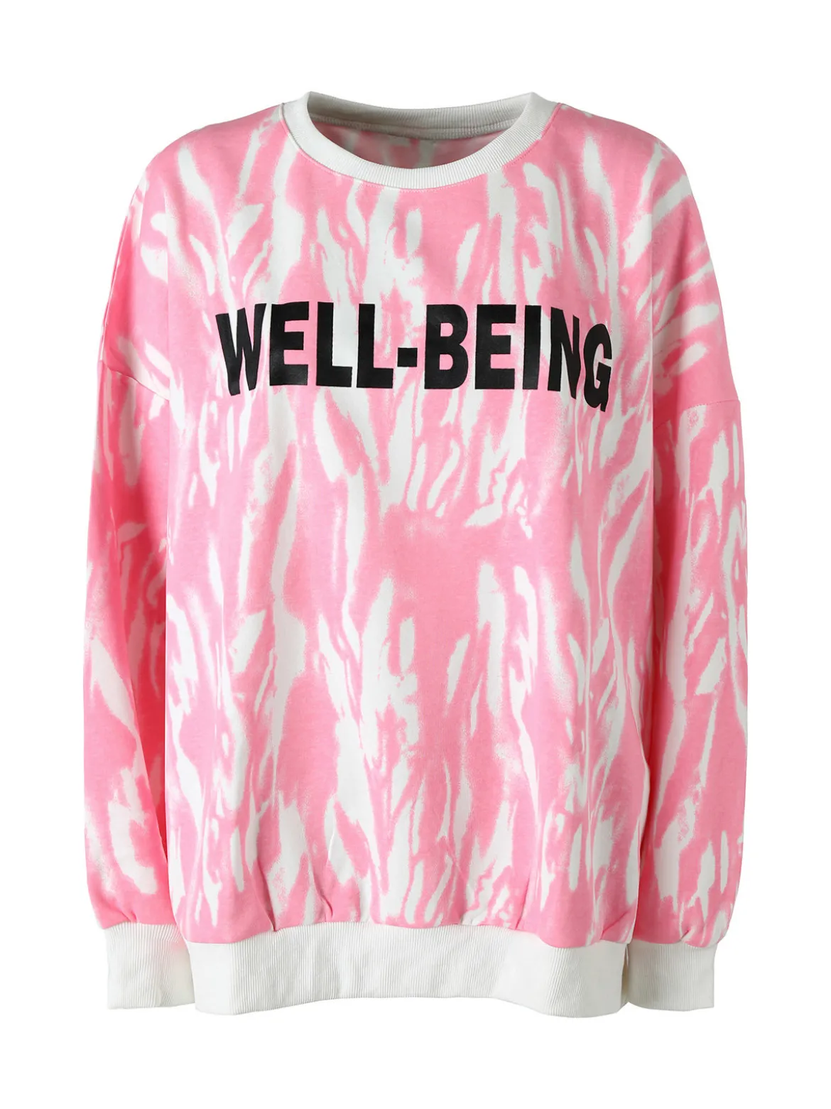 Solada Felpa oversize da donna con stampe - rosa