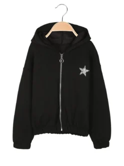 Solada Felpa pesante da bambina con cappuccio e zip