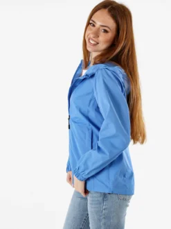 Solada Giacca a vento da donna con cappuccio - blu