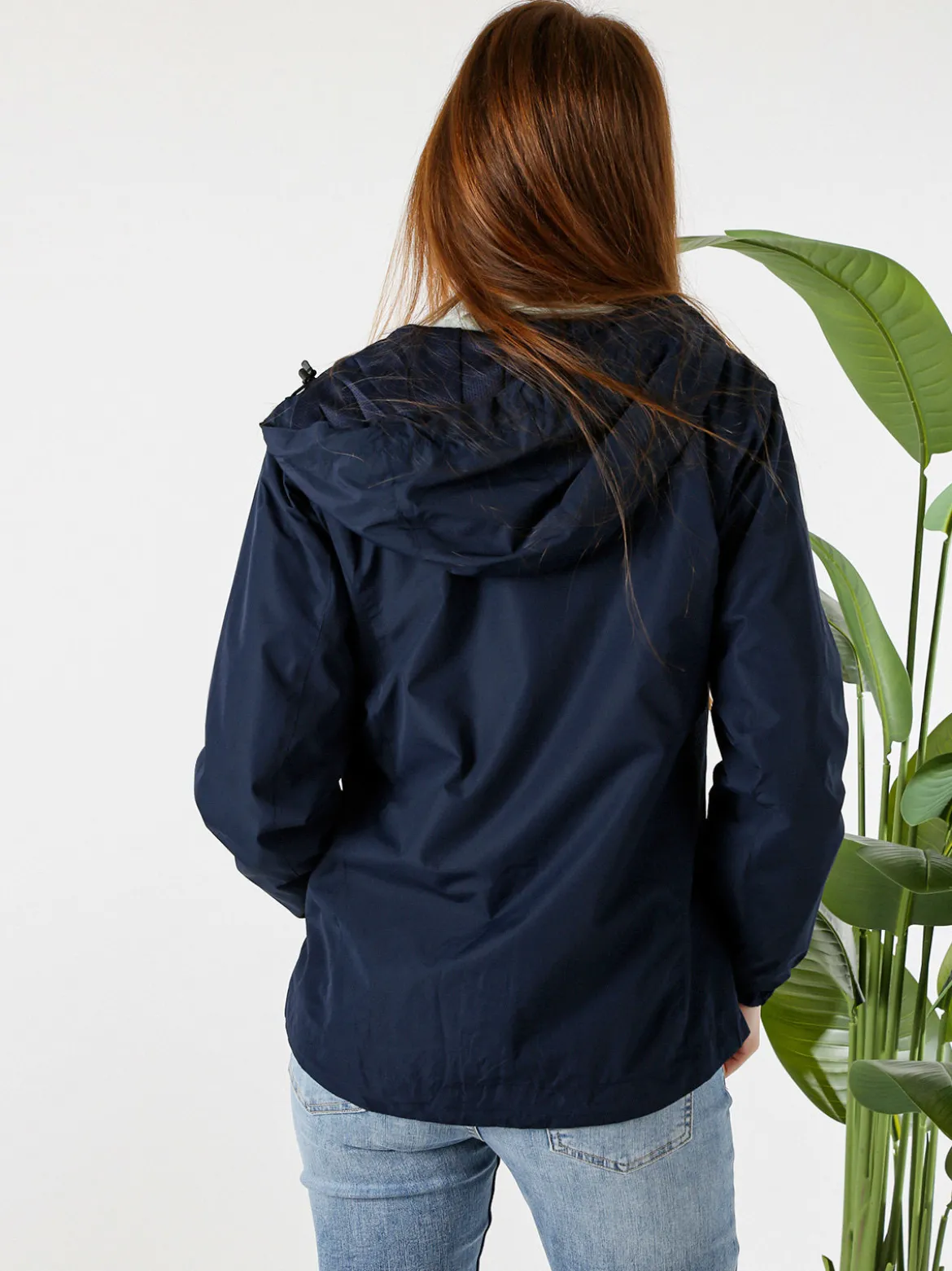Solada Giacca a vento da donna con cappuccio - blu scuro