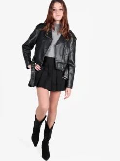 Solada Giacca biker da donna in ecopelle