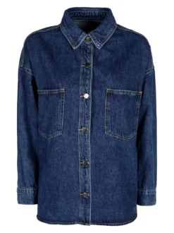 Solada Giacca camicia da donna oversize in jeans