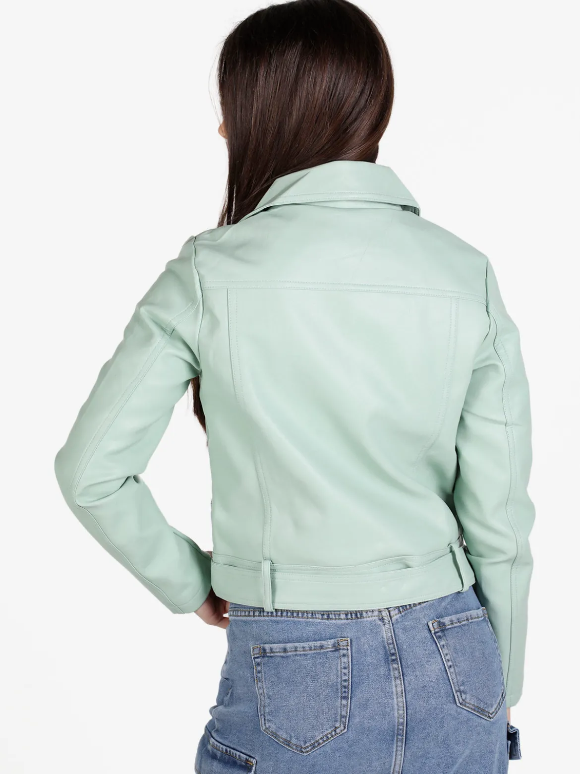Solada Giacca donna biker in ecopelle