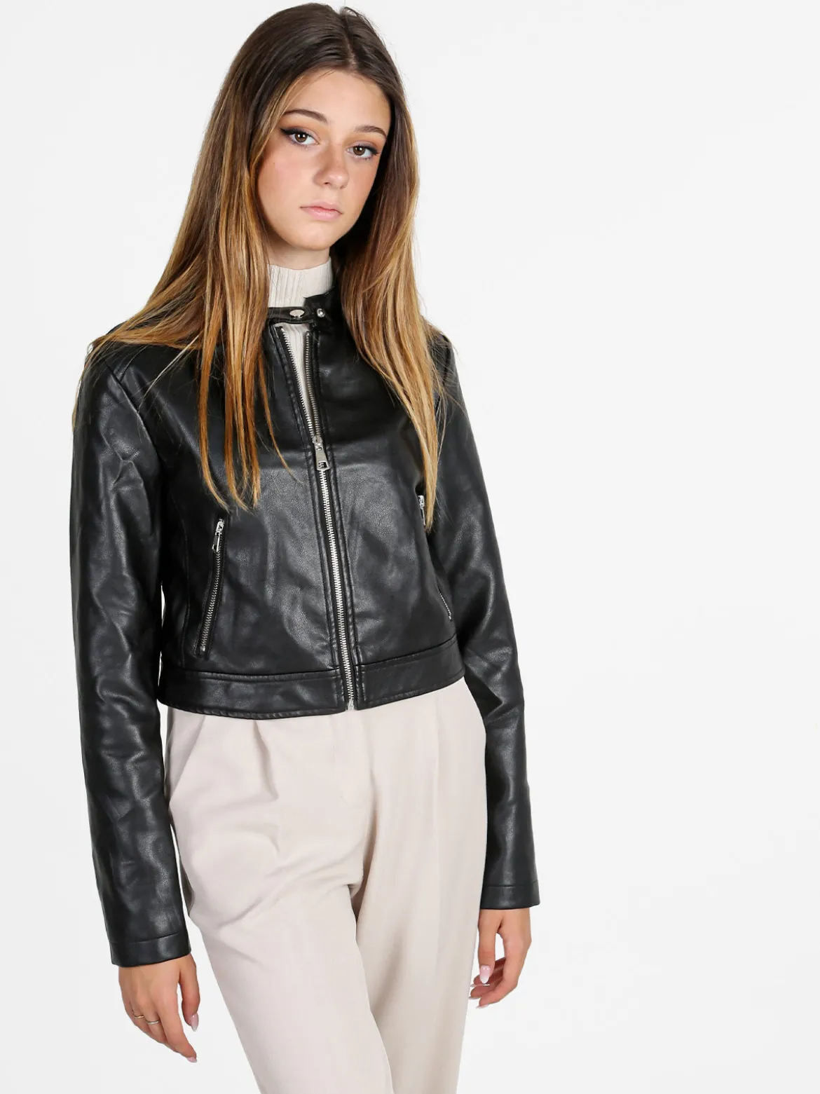 Solada Giacca donna in ecopelle