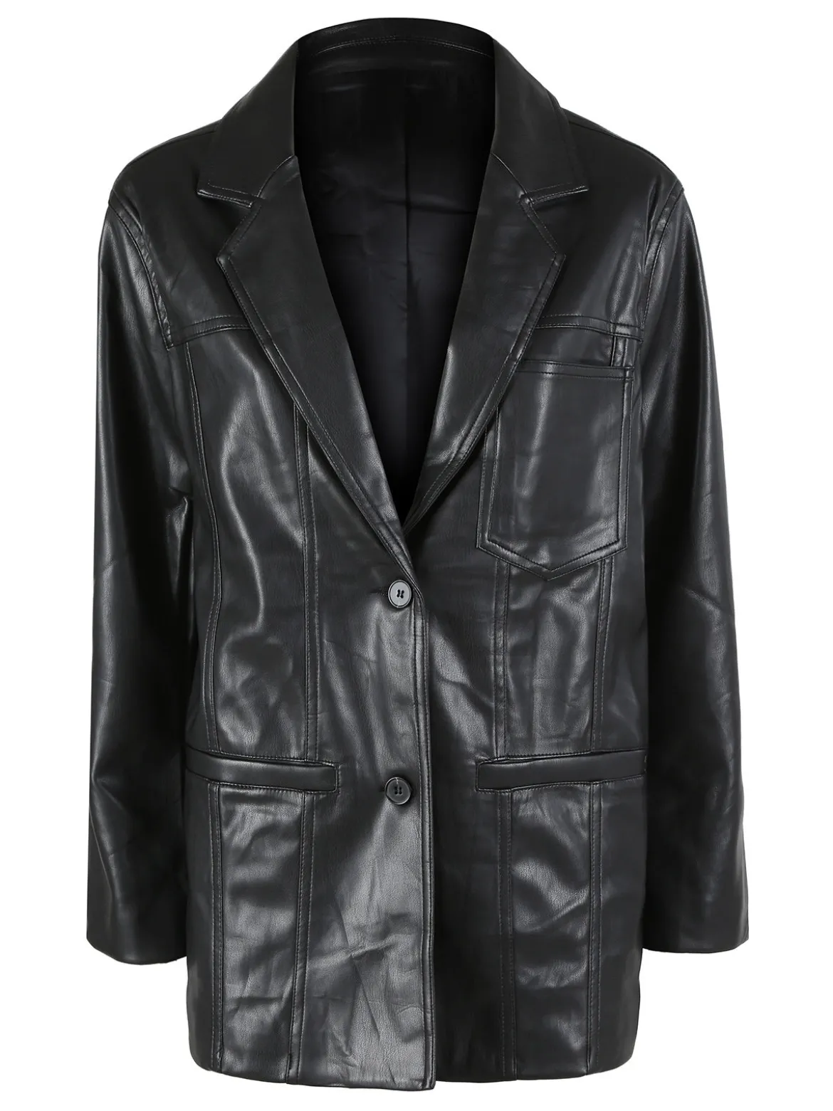 Solada Giacca donna in ecopelle - nero