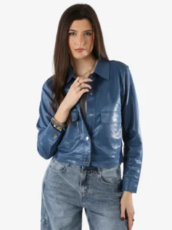 Solada Giacca donna leggera con bottoni - blu