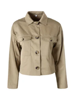 Solada Giacca donna oversize con bottoni - khaki