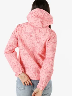 Solada Giacca impermeabile da donna con cappuccio e zip - rosa