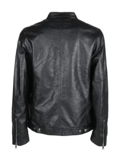 Solada Giacca in ecopelle da uomo con zip