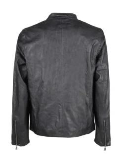 Solada Giacca in ecopelle da uomo con zip