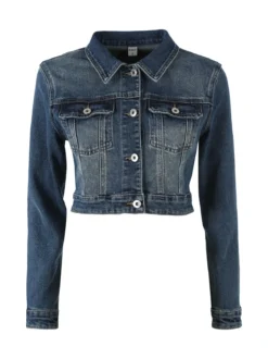 Solada Giacca in jeans cropped da donna - jeans