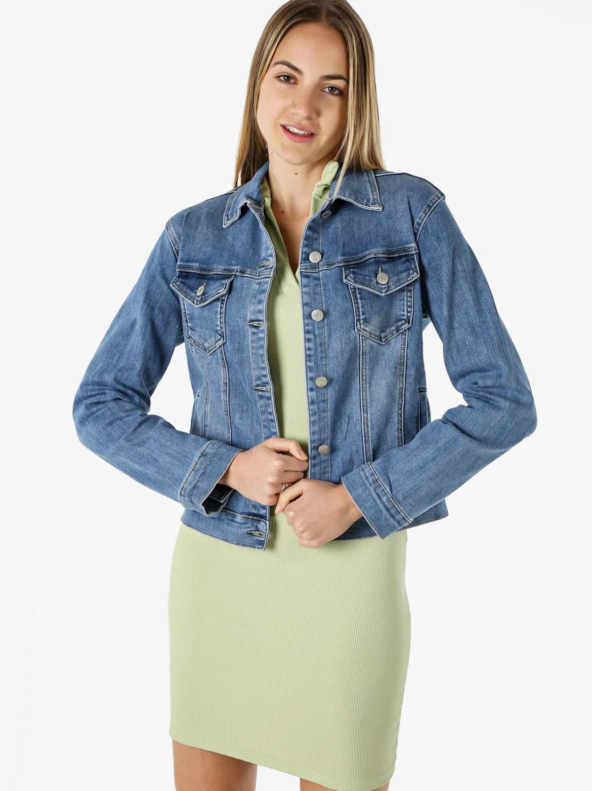 Solada Giacca in jeans da donna taglie grandi - jeans