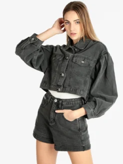 Solada Giacca in jeans donna oversize
