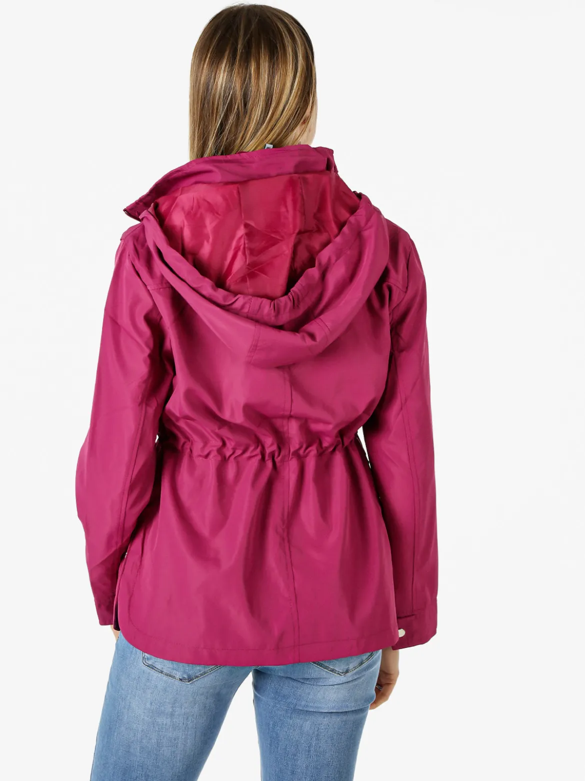 Solada Giacca leggera da donna con cappuccio e zip - porpora