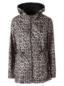 Solada Giacca leggera da donna reversibile con cappuccio e zip - nero